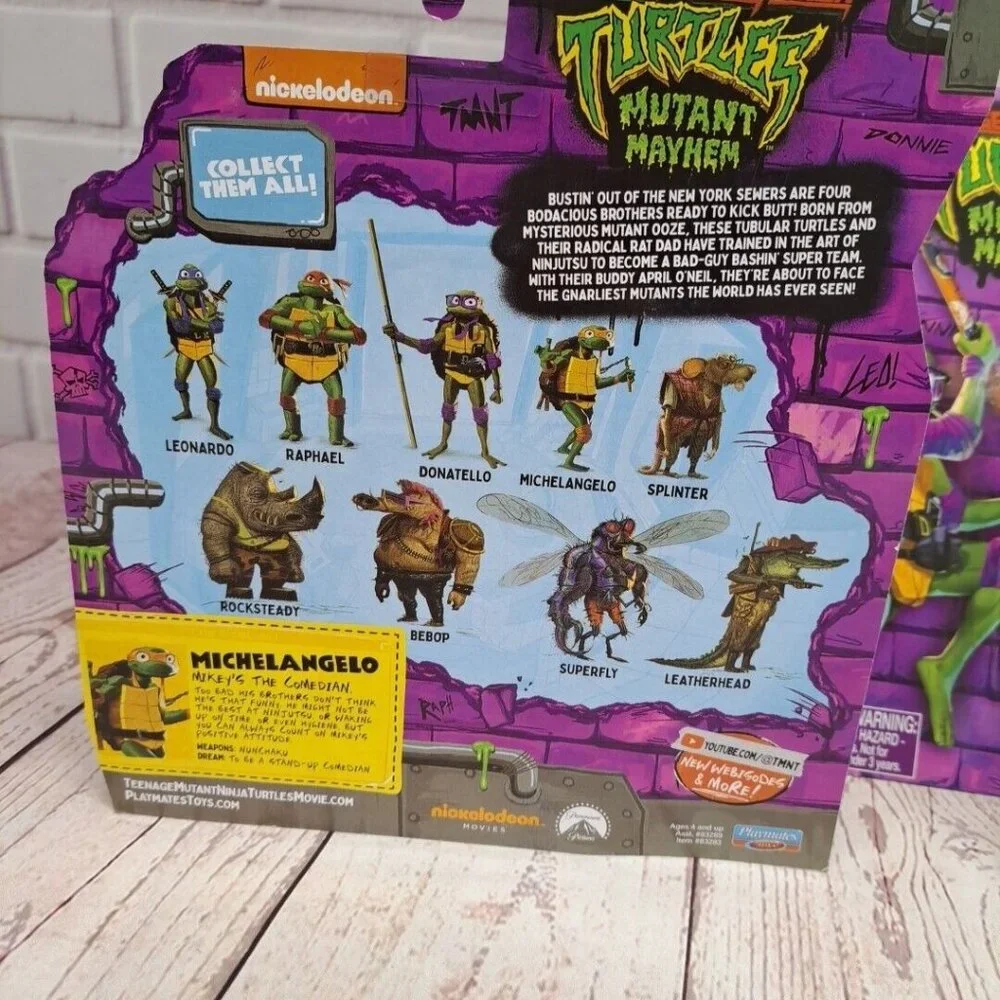 Teenage Mutant Ninja Turtles Mutant Mayhem Action Figures 4-Pack: Raphael Leonar